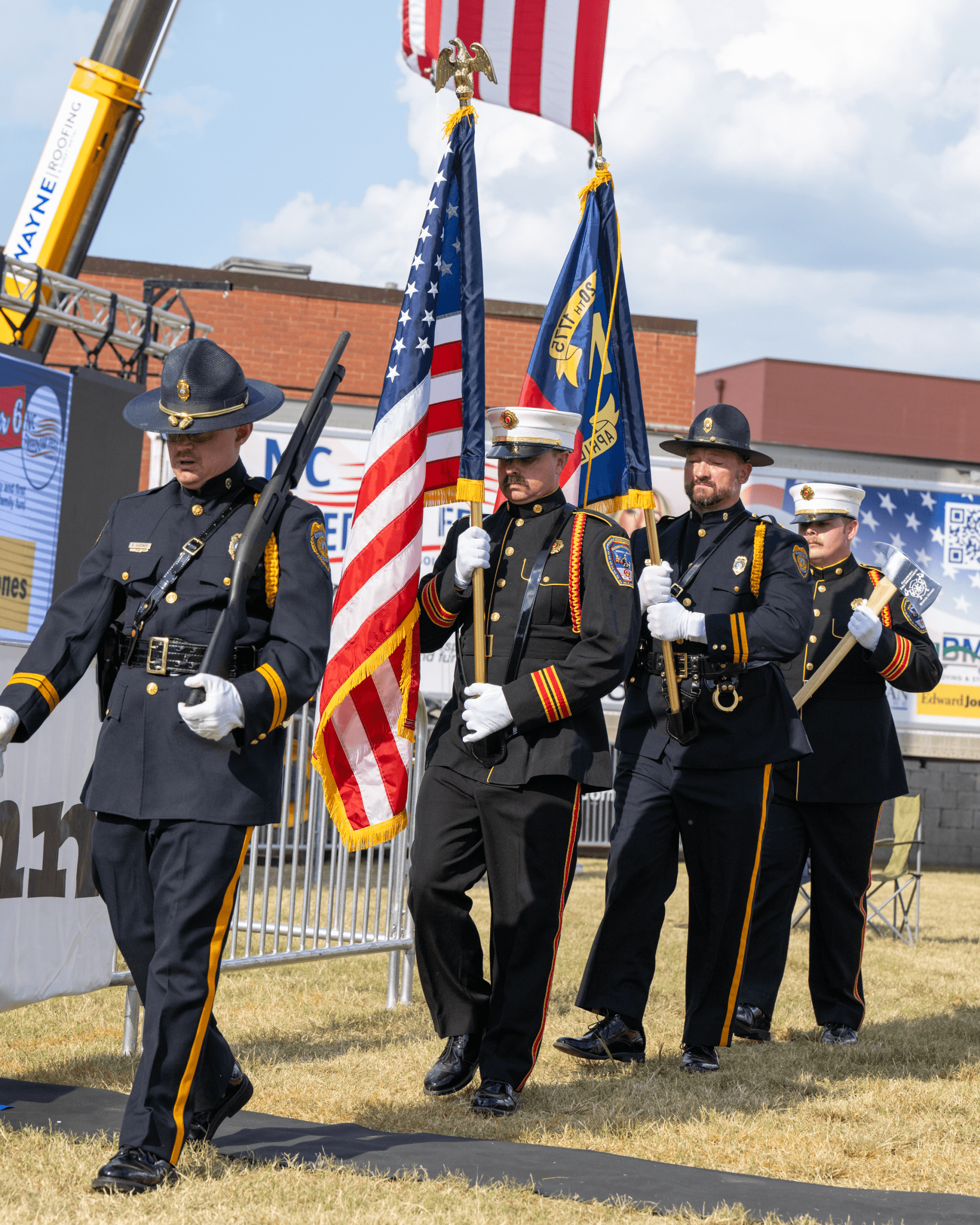 Color Guard at the NC Freedom Fest