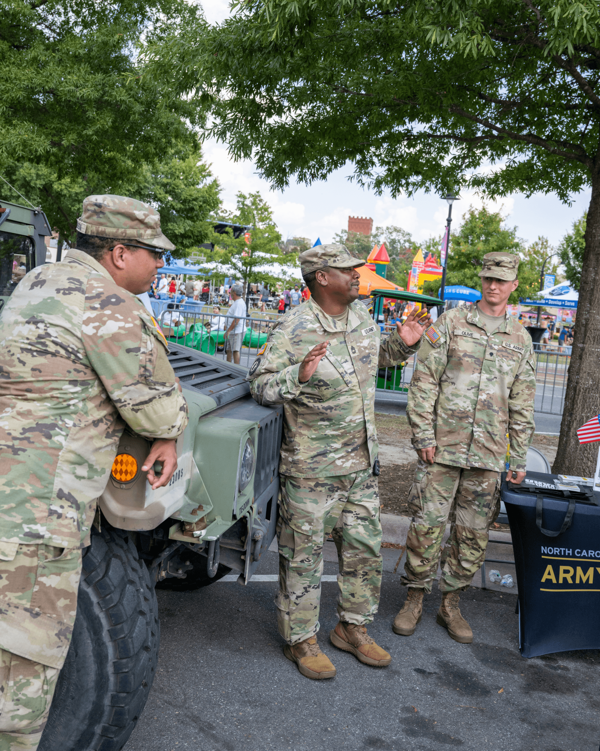 Military at the NC Freedom Fest